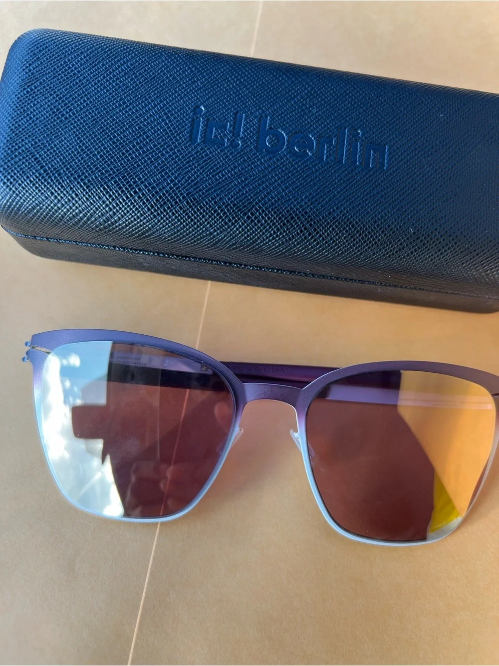 - Sunglasses ic Berlin glasses with case like NEW